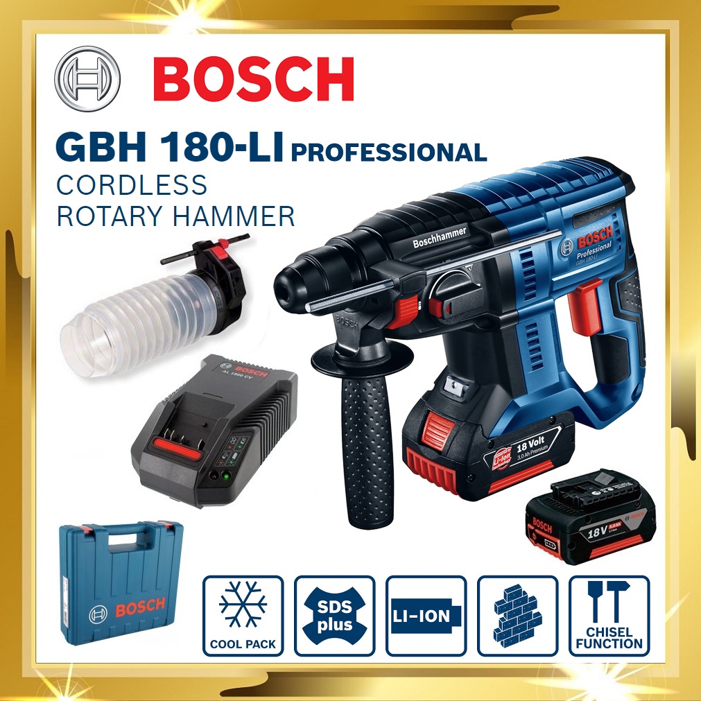 Bosch Gbh 185 Li 18v Brushless Cordless Rotary Hammer Drill Gbh 185 Li