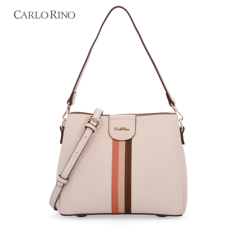 Carlo Rino Lucky Stripe Top Handle Bag Shopee Malaysia