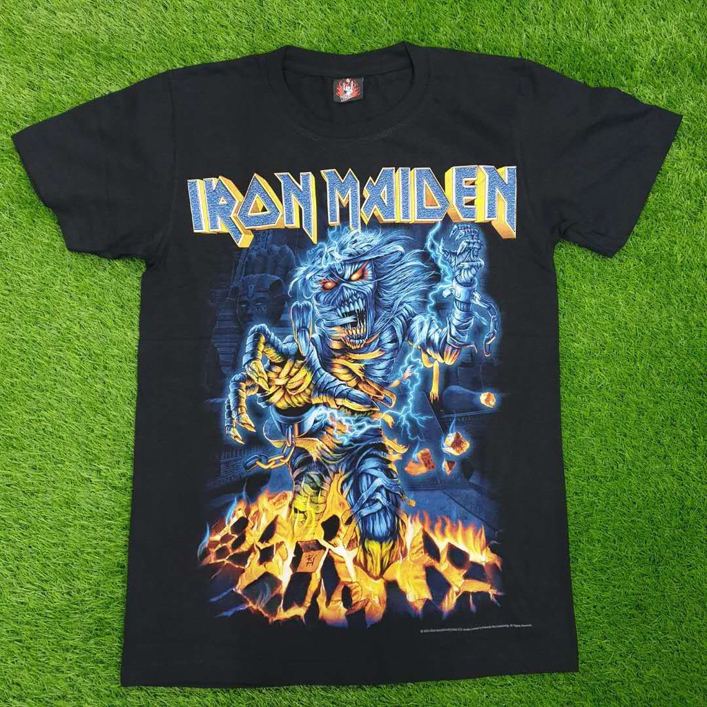 Iron Maiden T-Shirt Somewhere Back In Time Rock Band New Black Official