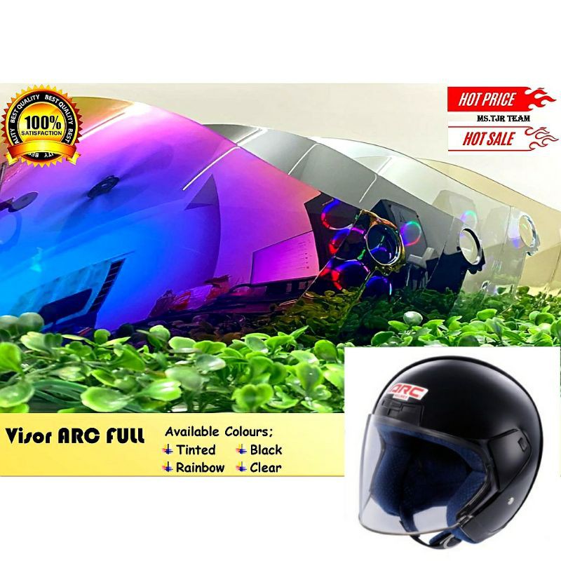 HELMET VISOR ARC ASTRO DISCOVERY FULL 670 | Shopee Malaysia