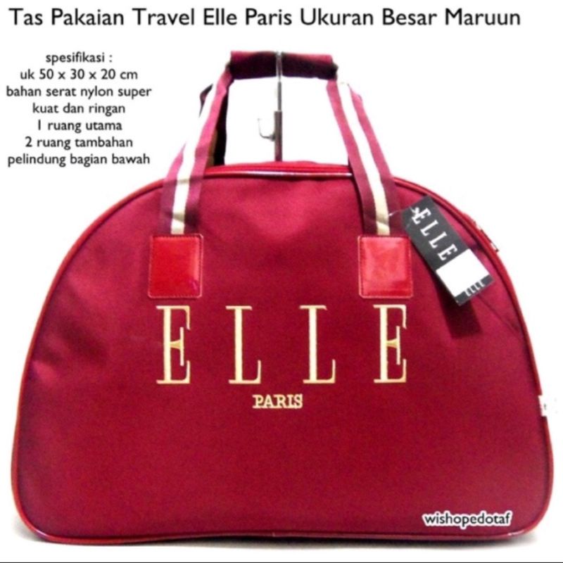 Elle TRAVEL BAG ELLE Tote BAG ELLE FASHION BAG | Shopee Malaysia