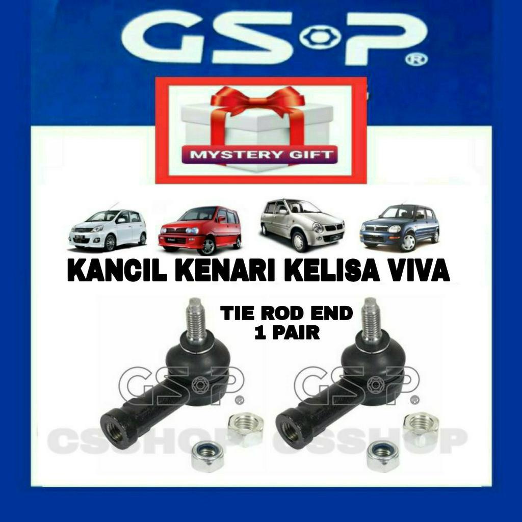GSP PERODUA KANCIL KELISA KENARI TIE ROD END SET , 1 SET/2 PCS
