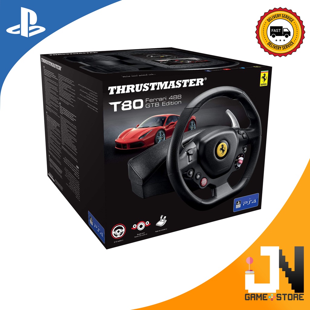 Thrustmaster T80 Ferrari 488 Gtb Edition Steering Wheel For PC/PS3/PS4