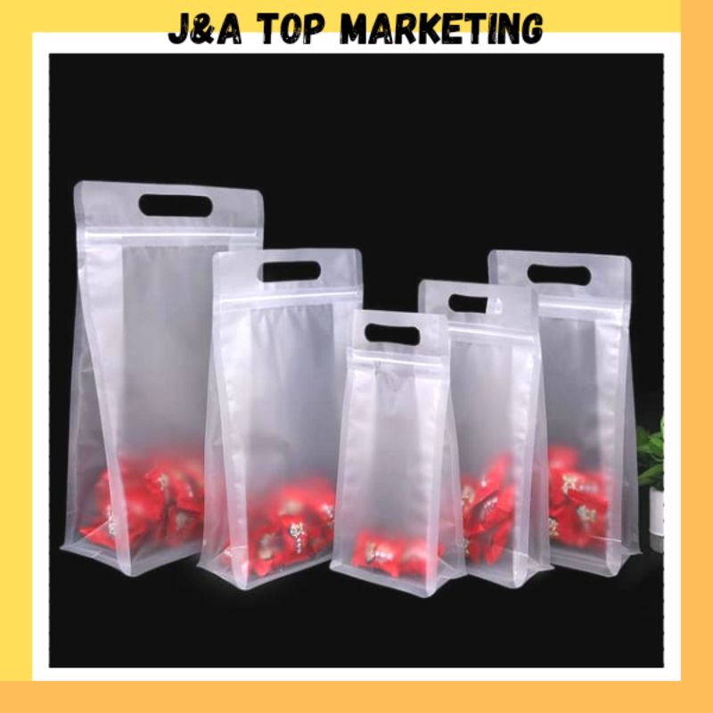Zip lock discount bag with handle