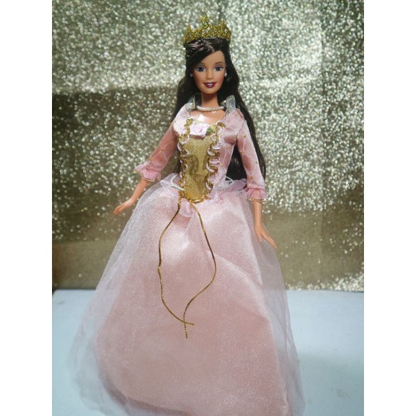 strapless open back dress Barbie Kelly as The Princess and the Pauper C6304 MIB White Dress with –  Sell4Value main image 1