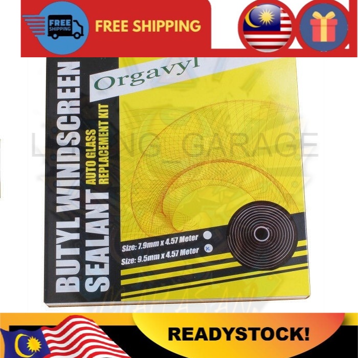 15FT GETAH/GAM CERMIN KERETA BLACK Butyl Rubber Glue Headlight