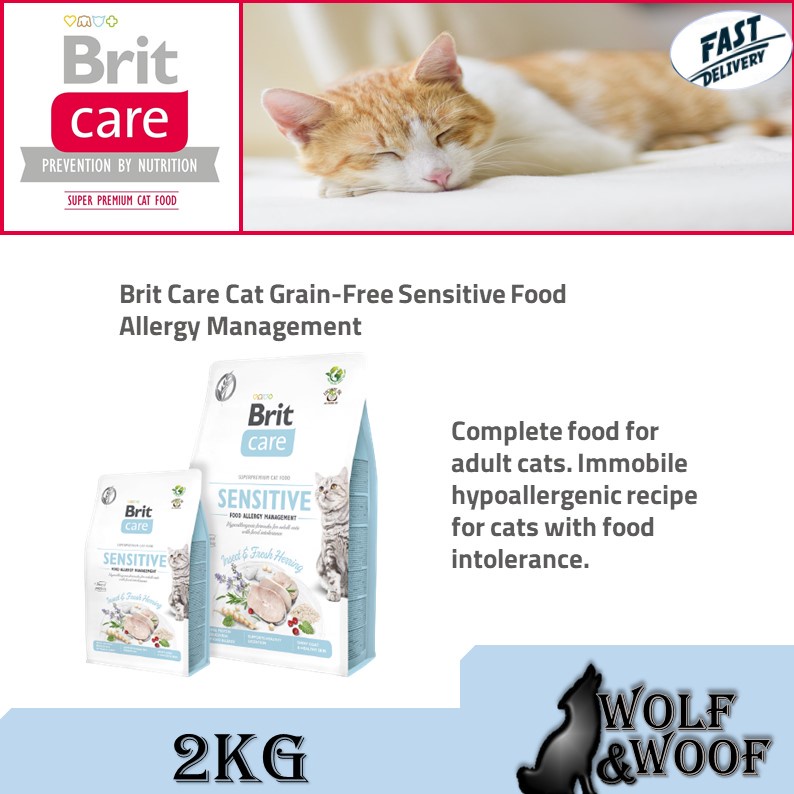 Brit Care Grain Free Cat Food 2kg (Kitten, Indoor, Large Cats