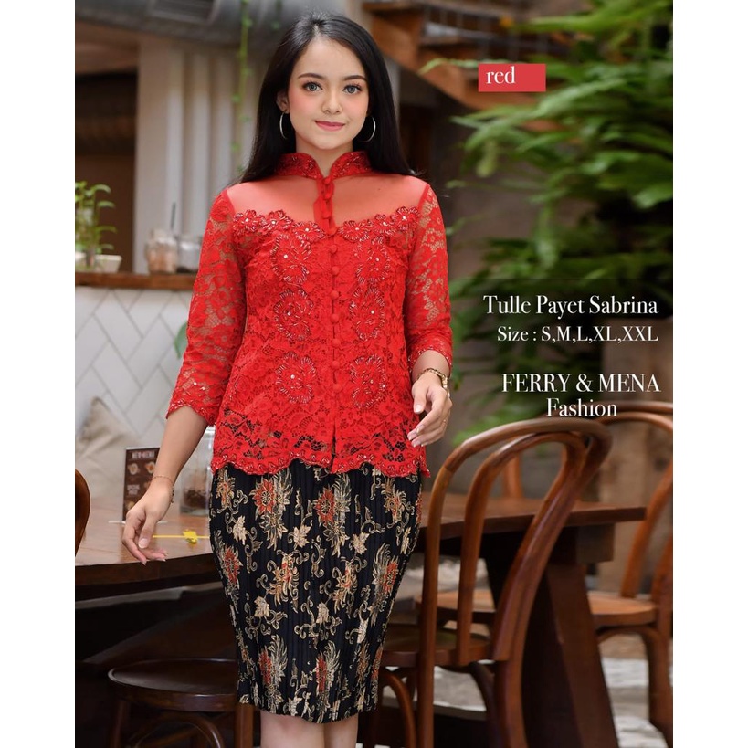 Naily kebaya - sabrina Sequin Brocade kebaya Suit/modern kebaya/Fiance ...