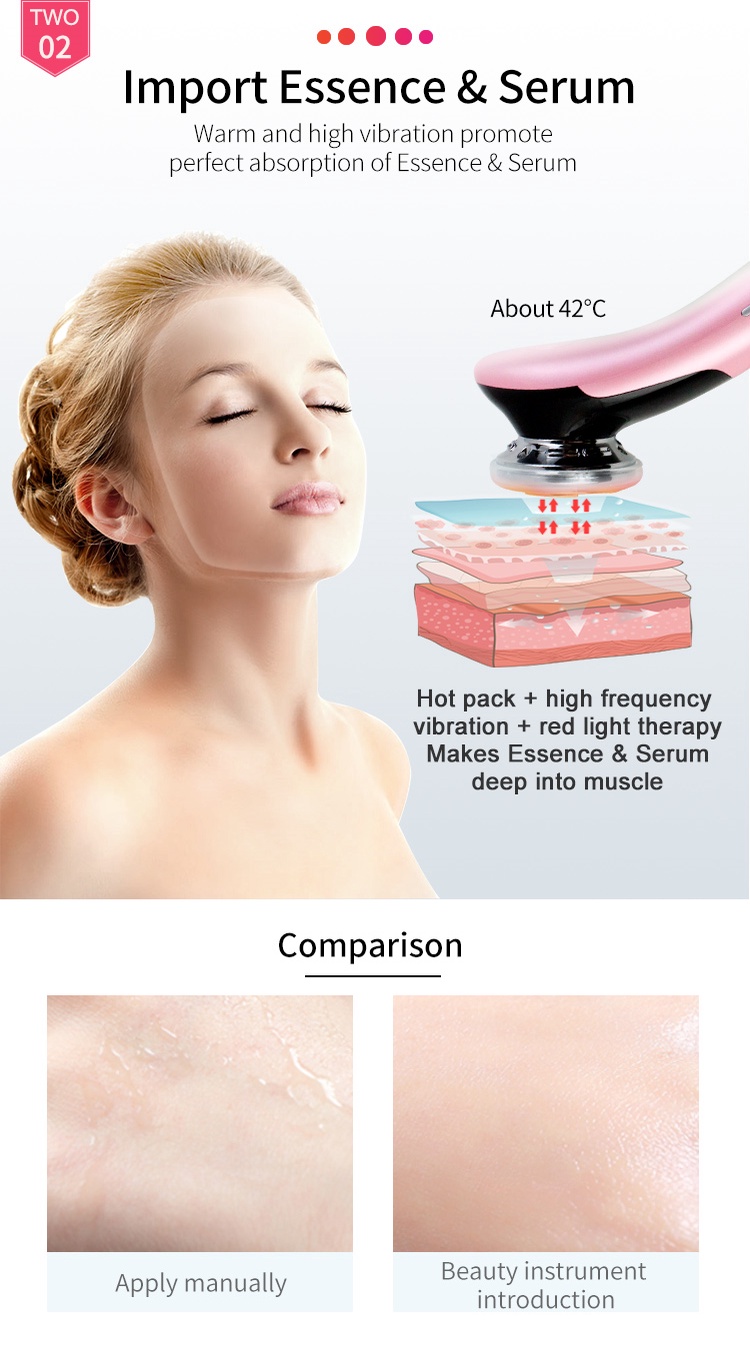 🔥Beauty salon EMS Hot & Cool Skin care device Beauty machine Red Blue