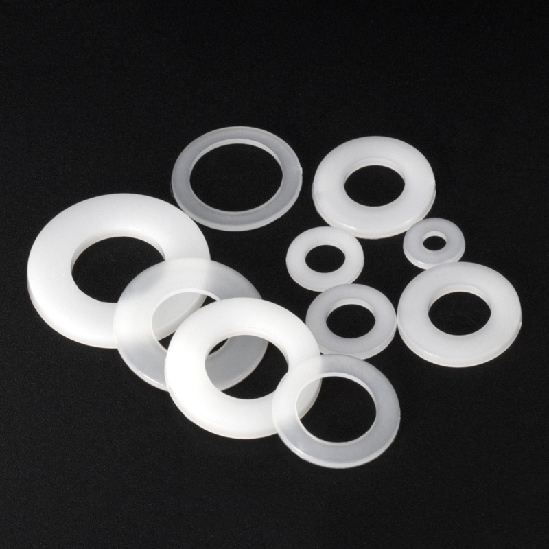 White Nylon Washers Flat Standoff Washer Plastic M2 M2.5 M3 M4 M5 M6 M8 M10 M12 M14 M16 M18 M20