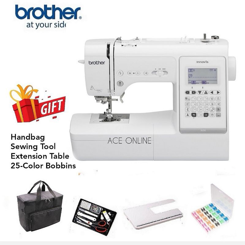 BROTHER SEWING MACHINE INNOVIS A150 WITH FREE SEWING MACHINE HANDBAG