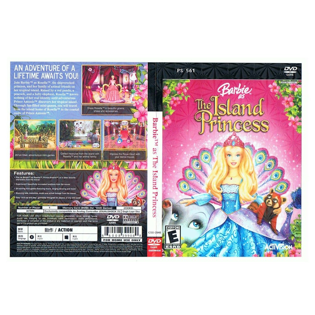 BARBIE AS THE Island Princess - PlayStation 2 PS2 Complete with Manual Free  Post $9.95 - PicClick AU