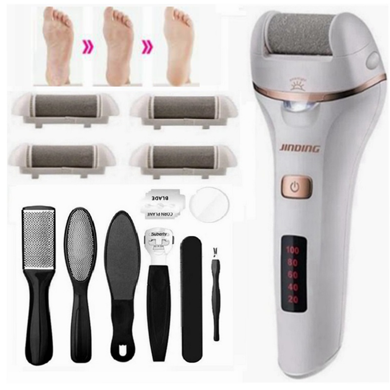Electric Foot File Callus Remover Machine Pedicure Device Rechargeable Feet Care Tool for Heels