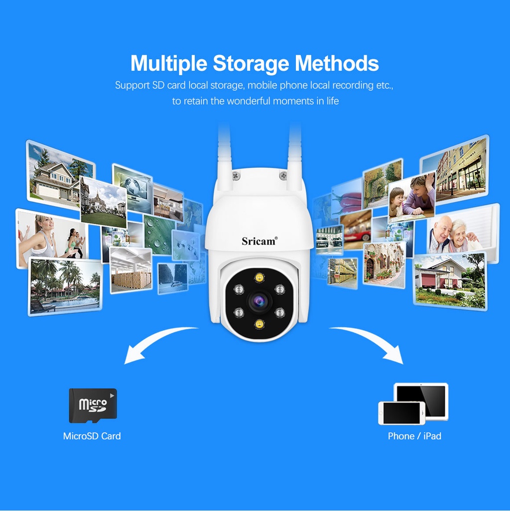Mini Compact Wifi CCTV Camera SriHome SP030 1080P FHD Video Recorder ...