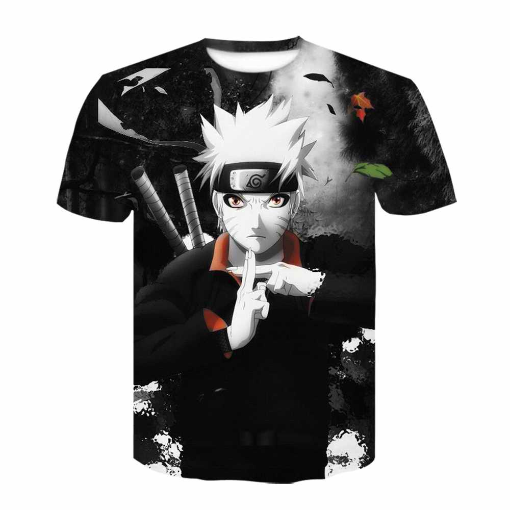 Summer Japanese Anime Naruto Kakashi 3D Printed T-shirt Boys and Girls  Street Sweatshirt T-shirt Breathable Quick-drying Top | Shopee Malaysia