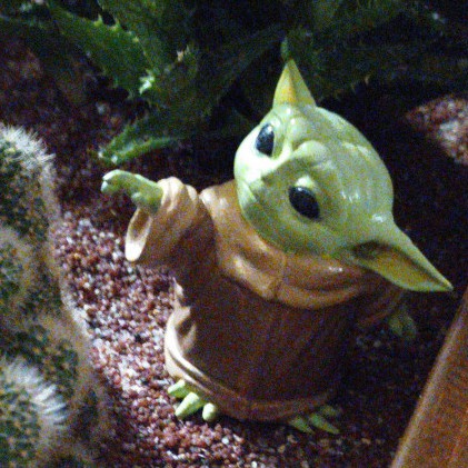 Baby Yoda Aquarium Decor 