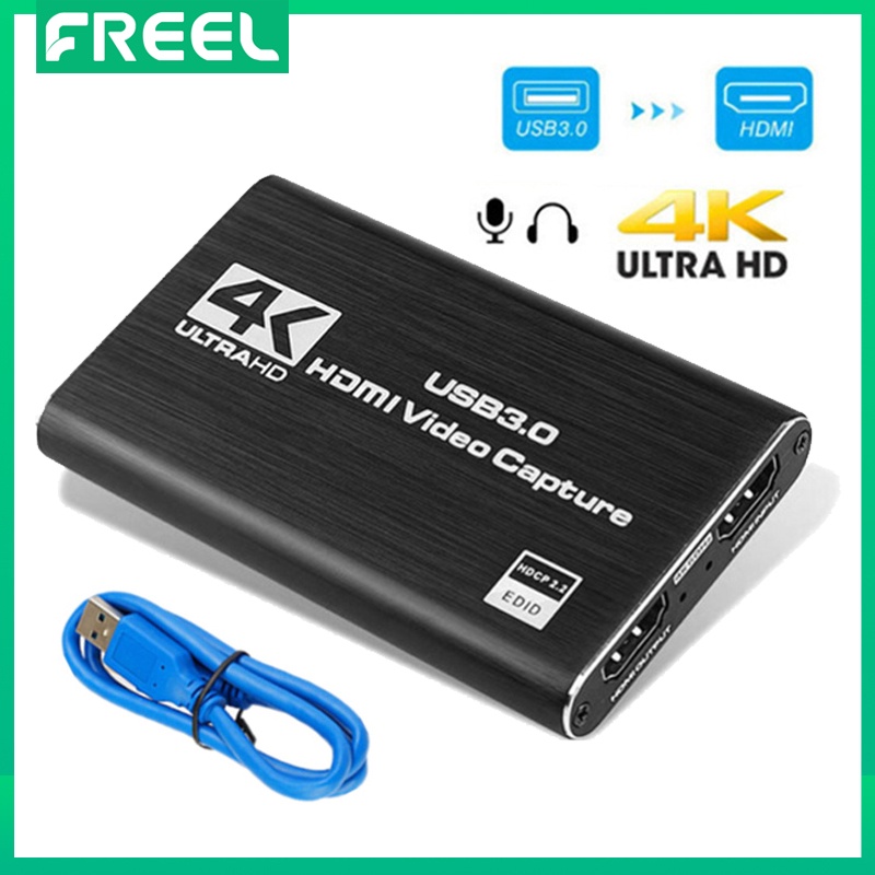 FREEL 4K USB 3.0 Video Capture Card 60fps Game Live Streaming HDMI VHS