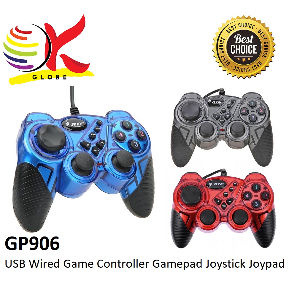JITE GP108 (17 BUTTONS) / GP906 (12 BUTTONS + 4 AXIS) USB2.0 VIBRATION ...
