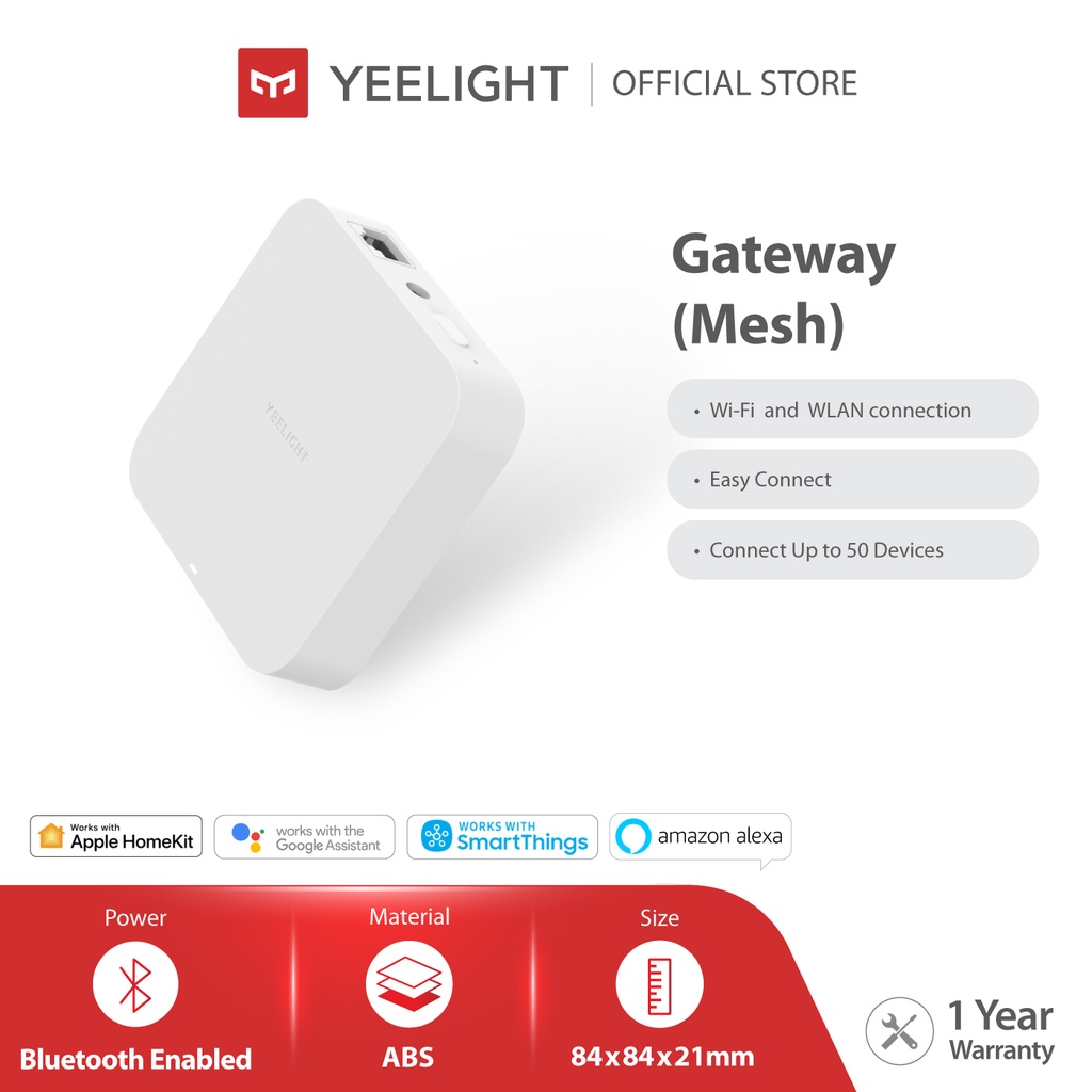 Yeelight Mesh Gateway Hub Supporting Device for Smart Control Downlight ...