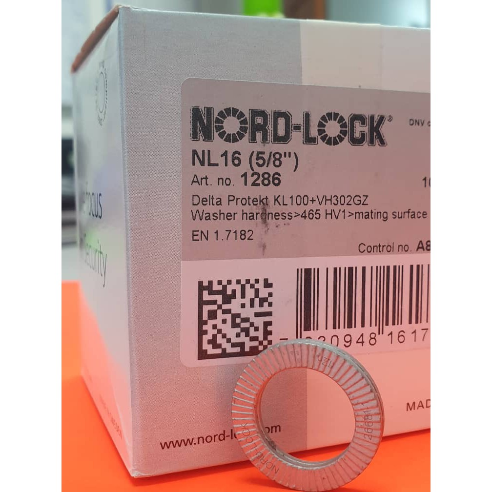 NL16NORD LOCK (STEEL) WEDGELOCKING WASHER WITH ORIGINAL OEM