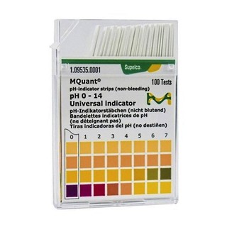 MERCK MQuant pH Indicator Paper Strips Non-Bleeding Universal Indicator ...