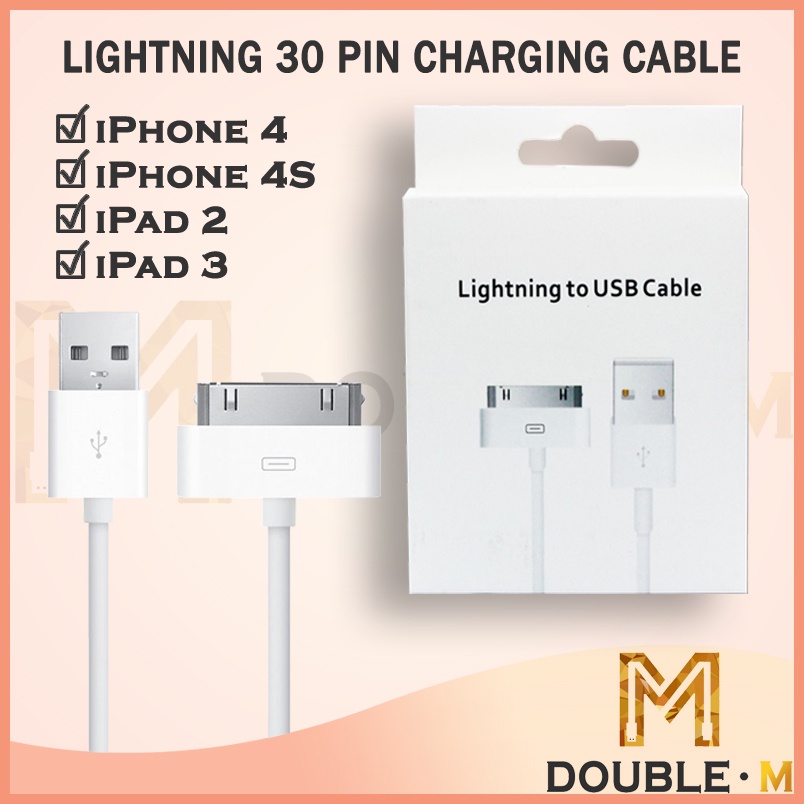 30 pin usb cables - Cables & Chargers Prices and Promotions - Mobile &  Accessories May 2023 | Shopee Malaysia