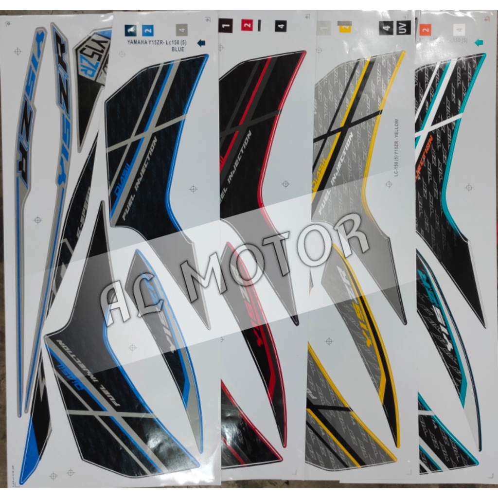 YAMAHA Y15 Y15ZR/LC150 (5) STRIPE BODY STICKER | Shopee Malaysia