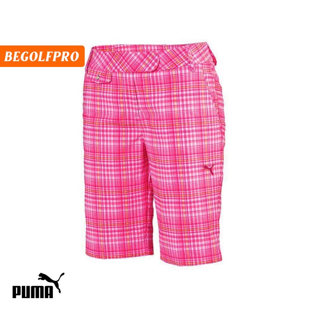 Puma plaid shorts best sale