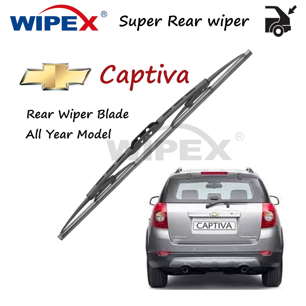 For Chevrolet Captiva 12T Rear Wiper Blade CHEVY CAPTIV Car Back Window Wipers (Rubber+Frame