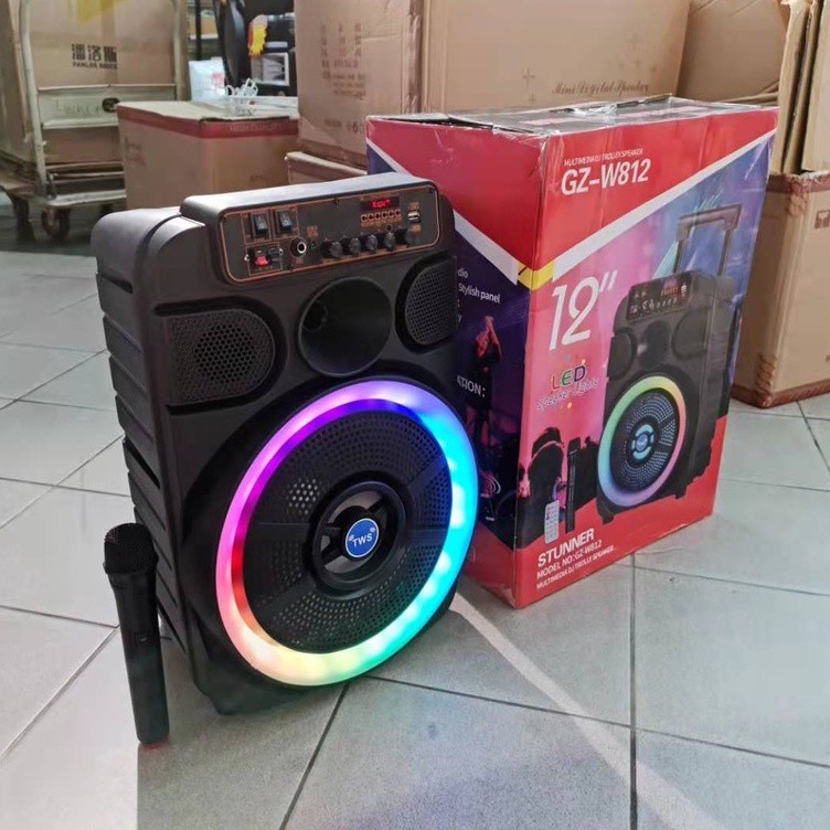 GZ-W812 / HTM-812 TWS Wireless Bluetooth Portable Trolley Speaker 12 ...
