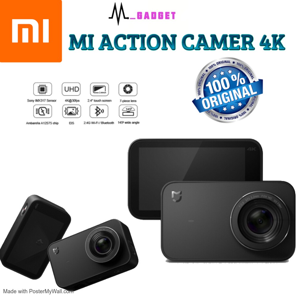 XIAOMI MI ACTION CAMERA (4K) 100% ORIGINAL MALAYSIA | Shopee Malaysia