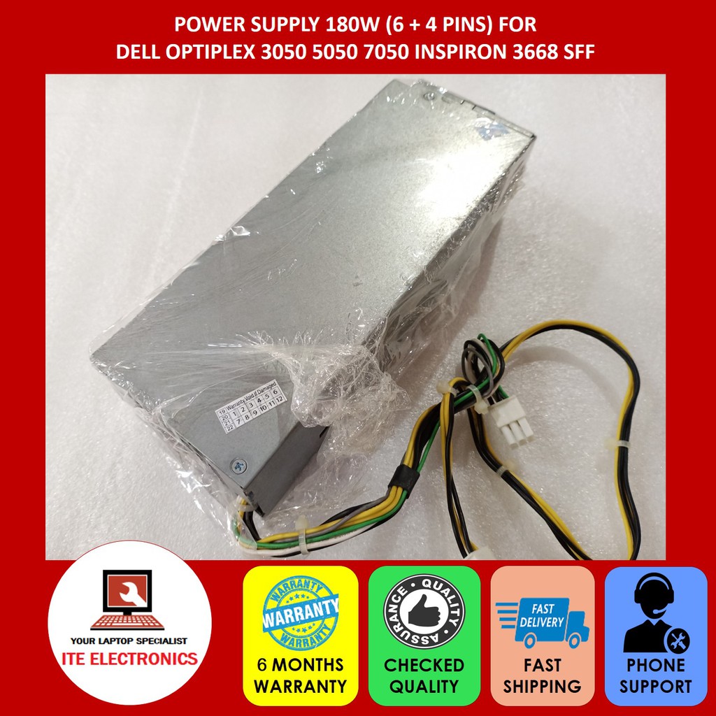 DELL OPTIPLEX 3050 5050 7050 INSPIRON 3668 SFF PSU 180W (6 +