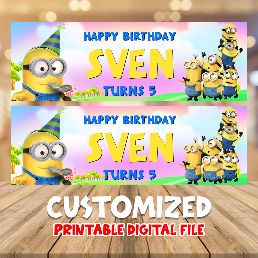 MINION BIRTHDAY BANNER | Shopee Malaysia