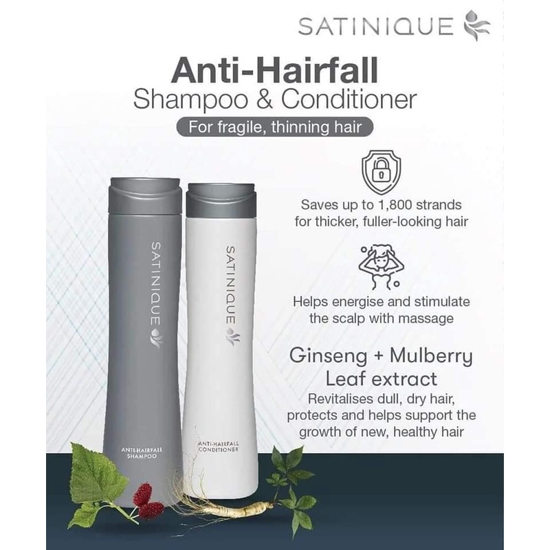 Amway Satinique Anti Hairfall Shampoo Conditioner Hair Tonic