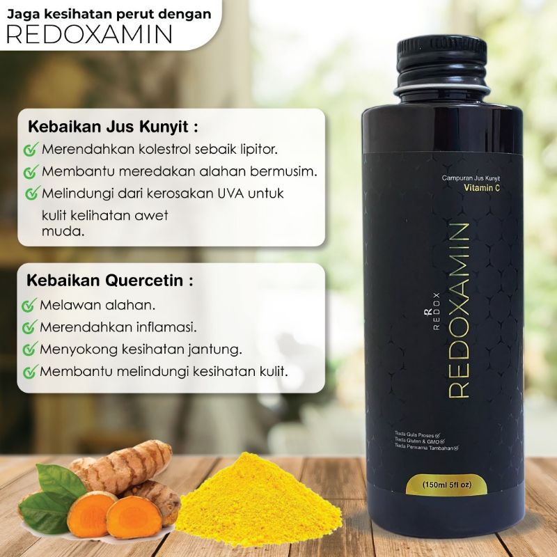 Redoxamin Vitamin C (150ml) ( Ekzema, Alahan, GERD, Gastrik) Shopee