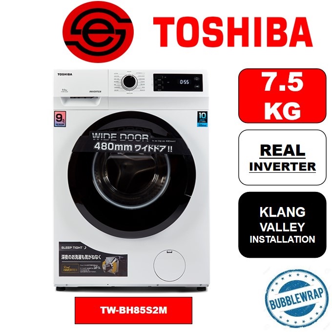 Toshiba 9.5kg TW-BK105S2M Real Inverter Front Load Washing Machine The ...