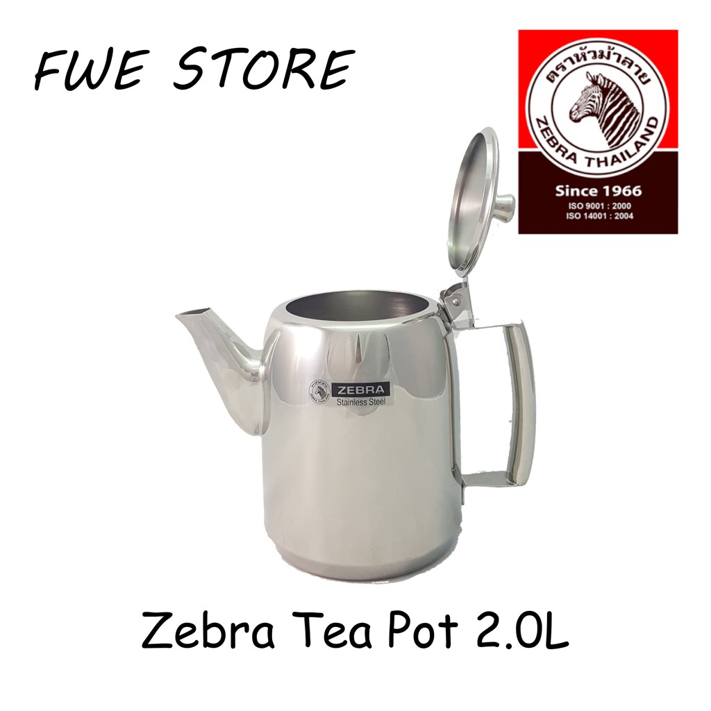 Zebra stainless best sale steel teapot