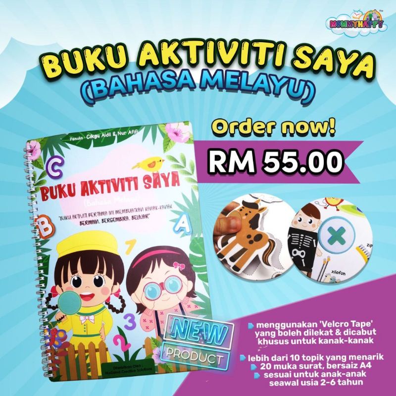 Busy Book Bahasa Melayu - Buku Aktiviti Saya | Shopee Malaysia