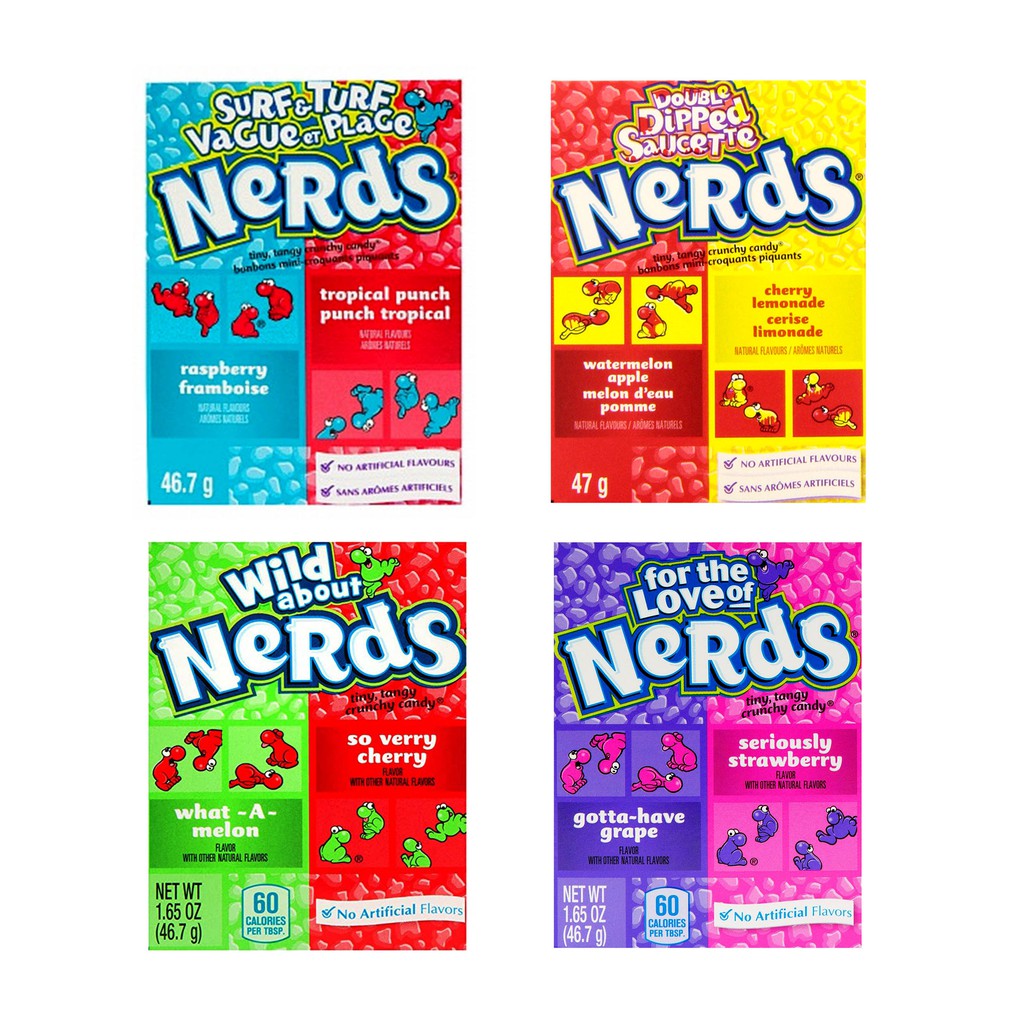 Wonka Nerds Candy (47g) - Double Dipped / Grape Strawberry / Surf ...