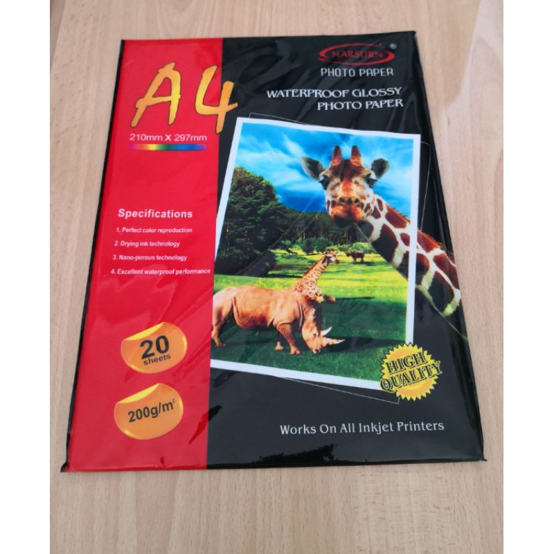 Waterproof Glossy Photo Paper 200G