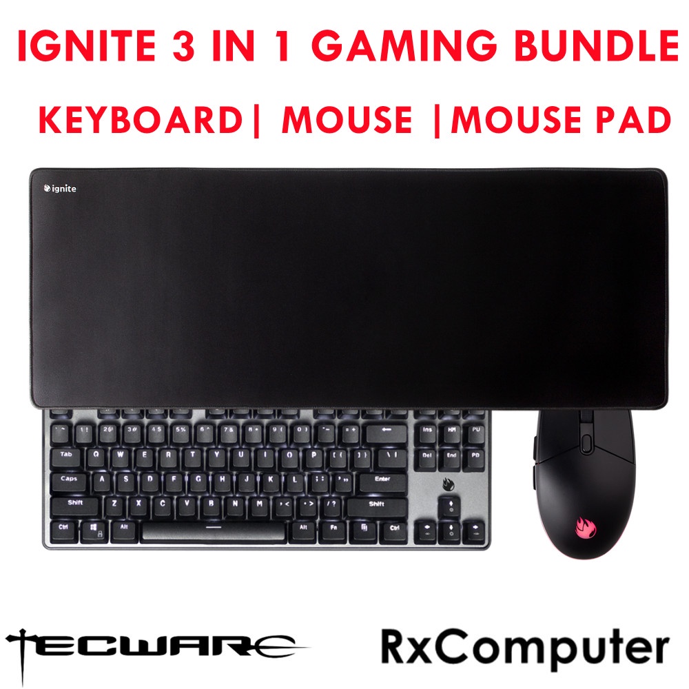 TECWARE IGNITE 3 IN 1 GAMING BUNDLE ( GAMING KEYBOARD + GAMING MOUSE