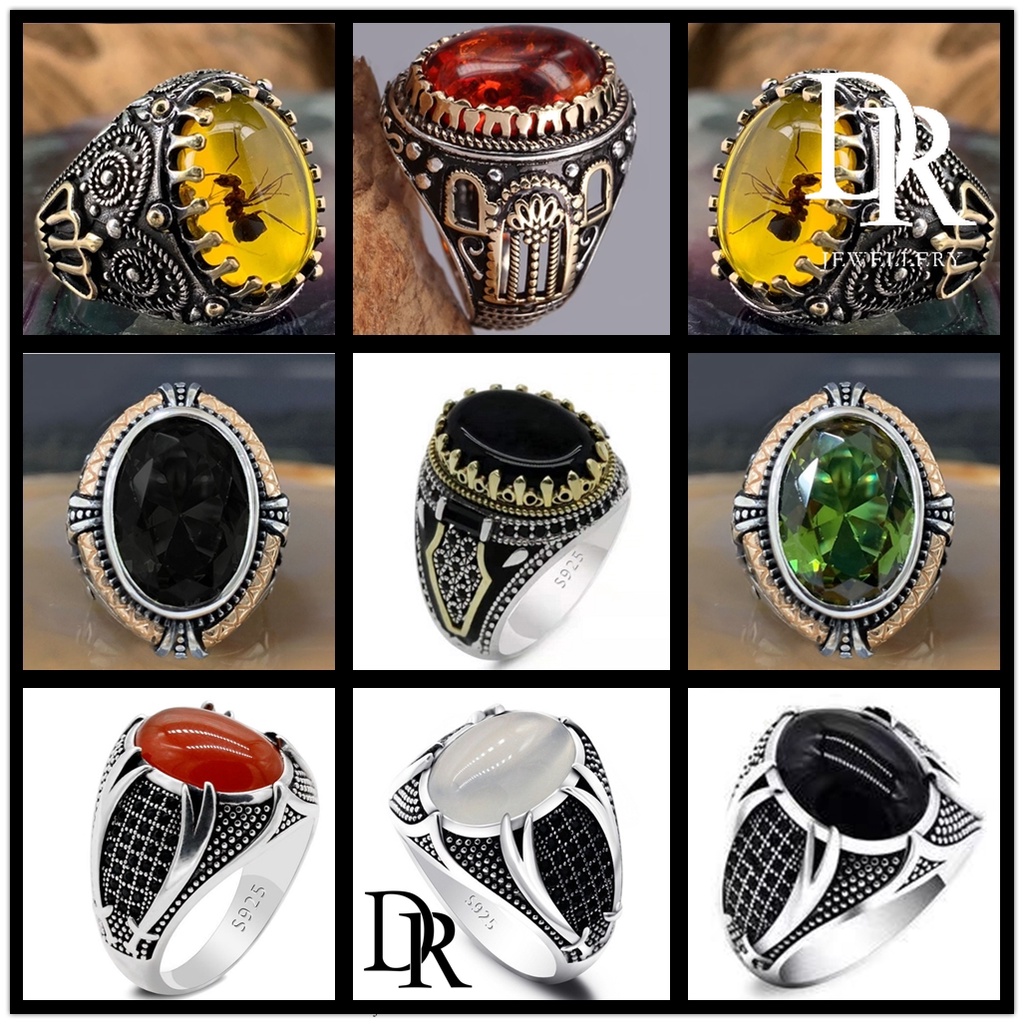 DR Jewelry Cincin Lelaki Fashion Korean Accessories Stainless New