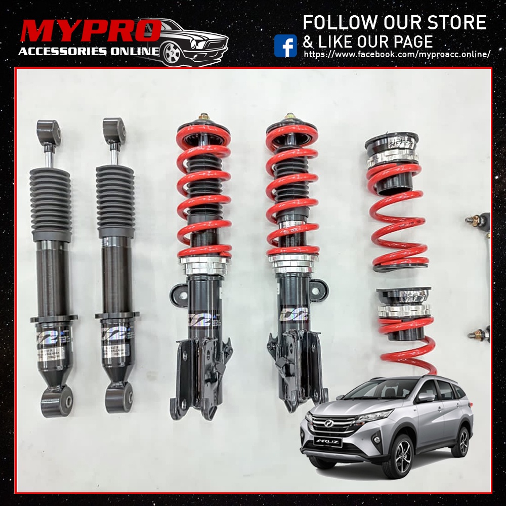 D2 Adjustable Absorber Toyota Rush 2018Current / Perodua Aruz Shopee