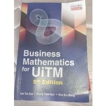 Business Mathematics for UiTM 5th Edition | Shopee Malaysia
