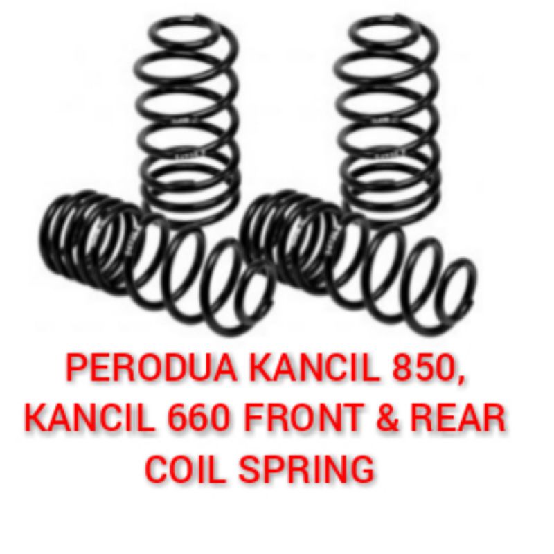 (1PAIR 2PCS) PERODUA KANCIL 850, KANCIL 660 FRONT & REAR COIL SPRING ...