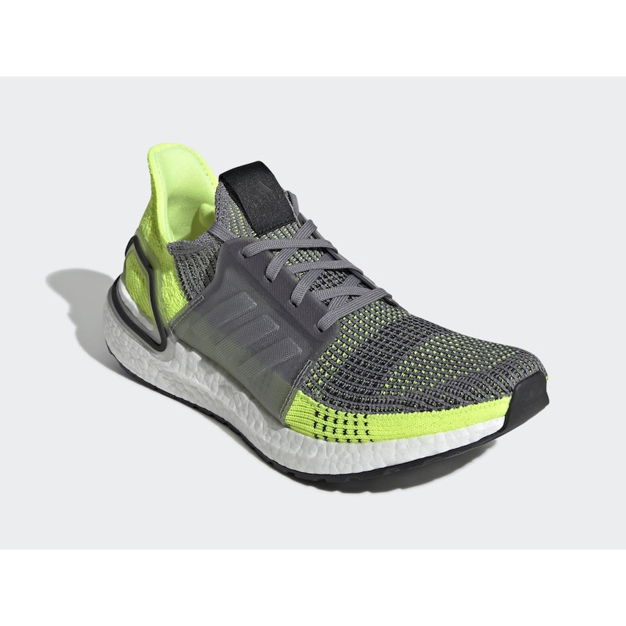 ADIDAS RUNNING SHOE ULTRABOOST 19 (EF1343) MEN GREY/NEON YELLOW (100%  AUTHENTIC) | Shopee Malaysia