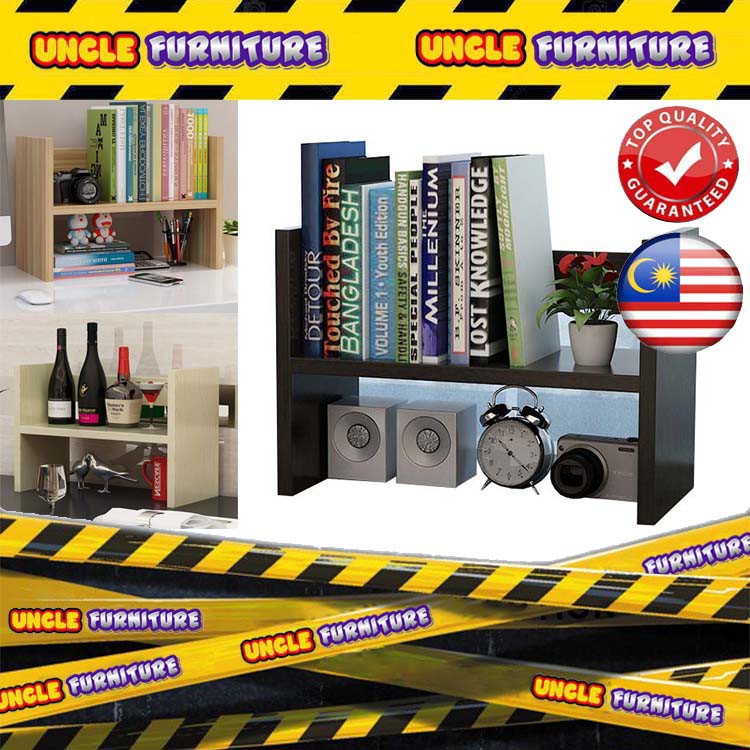 Simple Office Shelf Mini Storage Rack Student Computer Desk Desktop ...