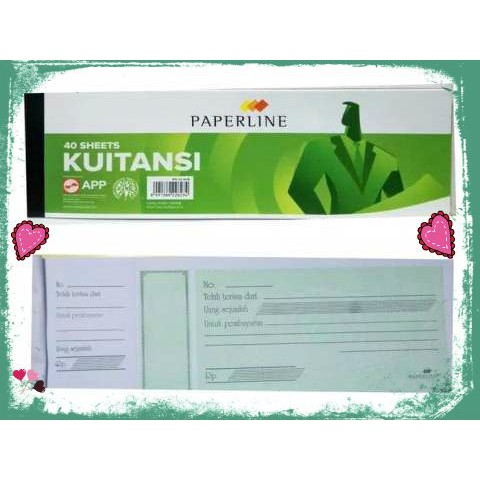 Kt 40 M Small Paperline Receipt Book Receipt contains 40 sheets ...
