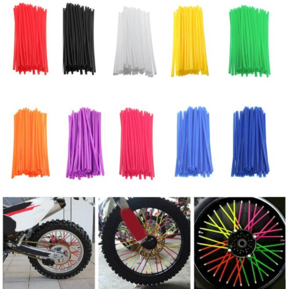 Universal Motorcycle Dirt Bike Enduro Wheel Rim Spoke Wraps Skins ...