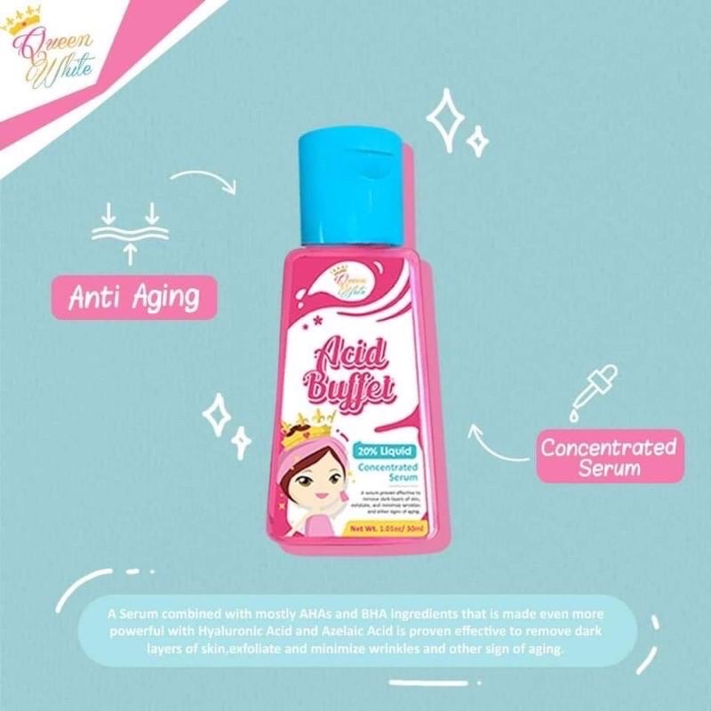 Queen White Acid Buffet Serum authentic | Shopee Malaysia